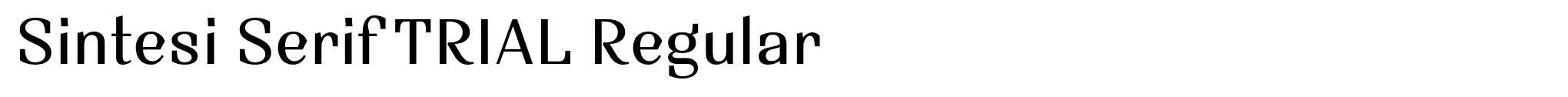 Sintesi Serif TRIAL Regular image